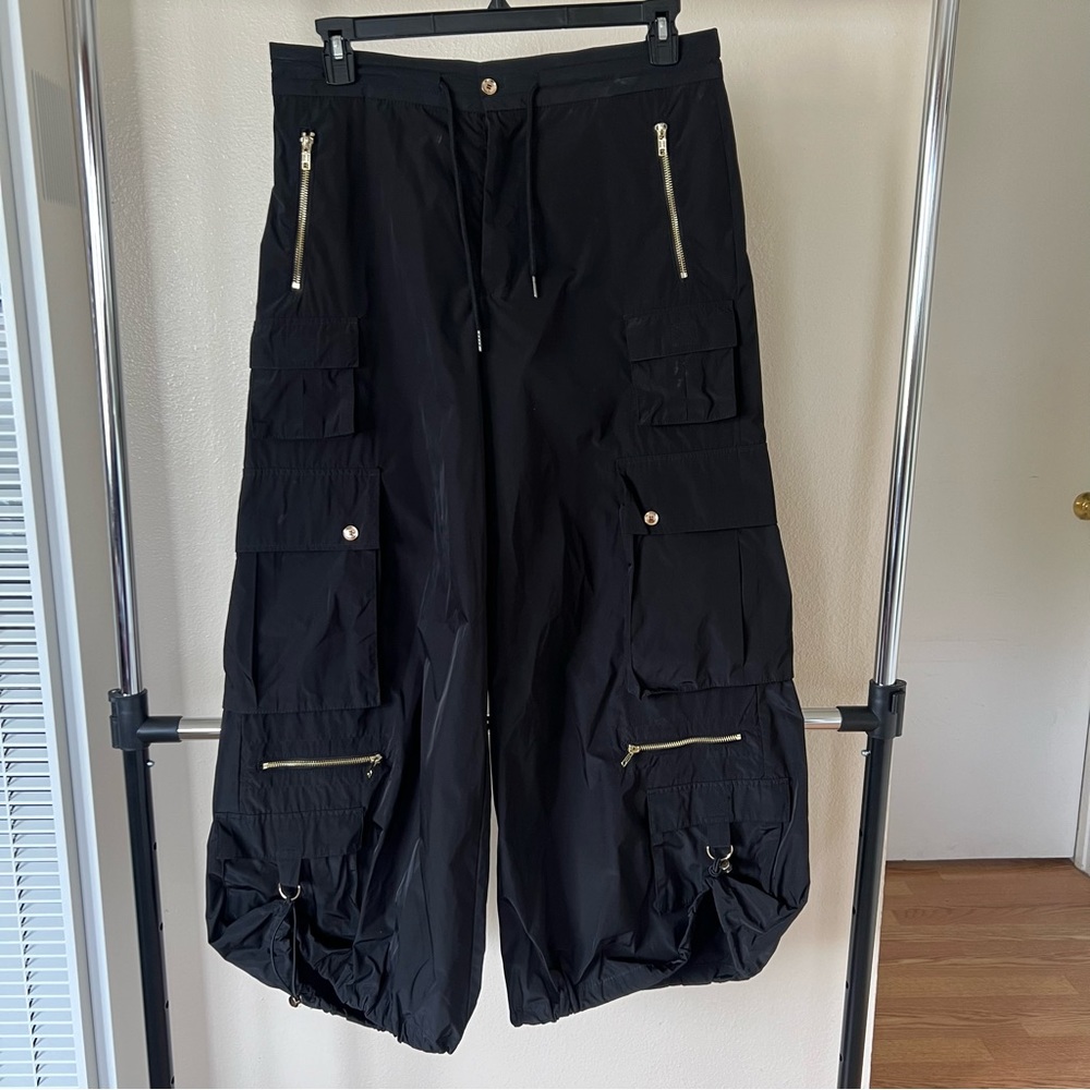 CYNTHIA ROWLEY Relaxed Nylon Cargo Pants